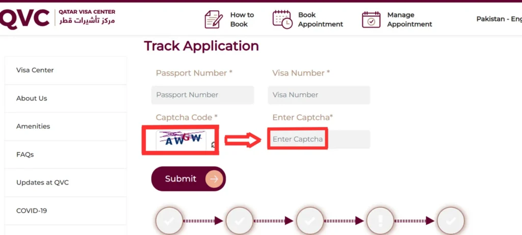 Filling the Captcha code