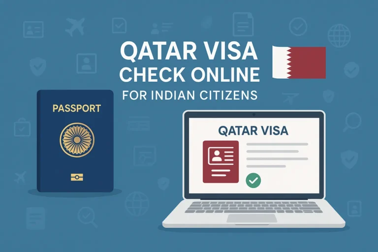 Indian Citizens Qatar Visa Check Online